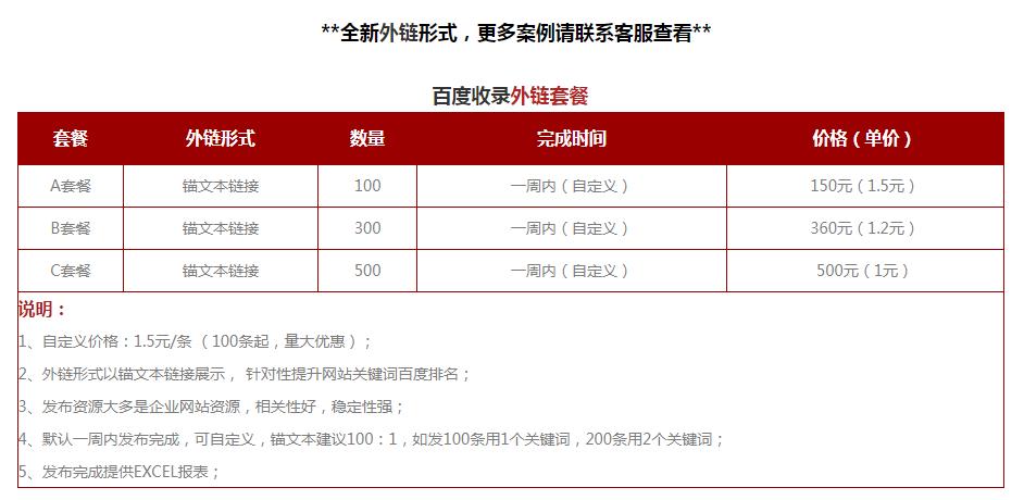 <a href=http://www.ccjdwh.com/seo/baidushoulu.html target=_blank class=infotextkey>百度收錄</a>外鏈